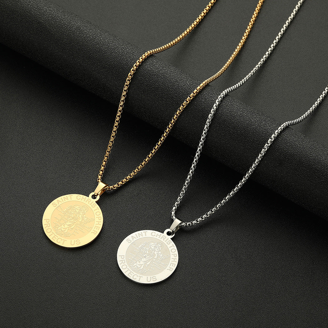 Medal Necklace Gold And Silver Michael Necklace - 0 - Bijou Her -  -  - 