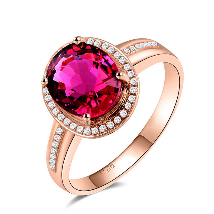 Red Crystal Ruby Gemstones Diamonds Rings - 0 - Bijou Her -  -  - 