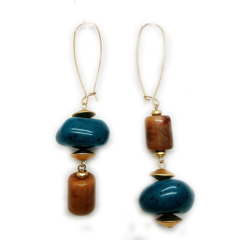 Women's Geometric Environment-friendly Resin Earrings - 0 - Bijou Her - Color -  - 