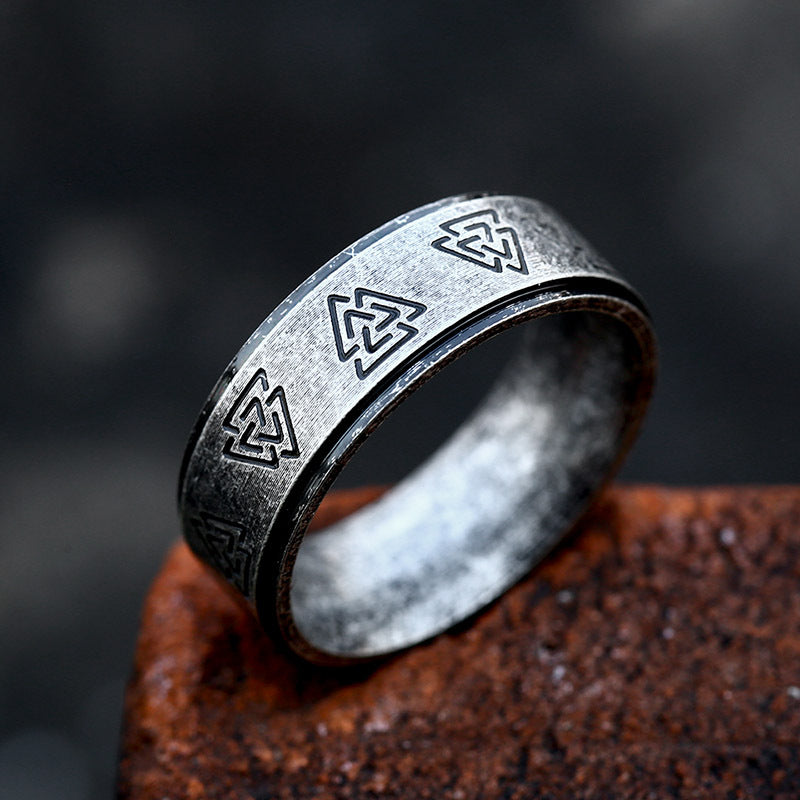 Korean Simple Vintage Stainless Steel Ring - 0 - Bijou Her -  -  - 