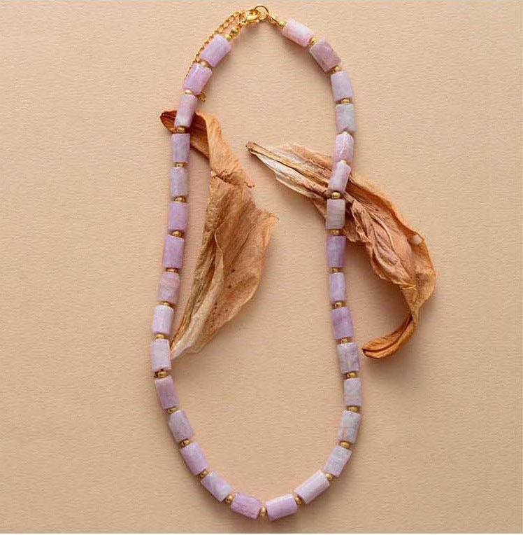 High-end Red Natural Stone Necklace - 0 - Bijou Her - Color -  - 