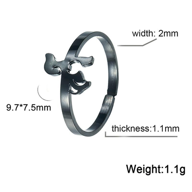 Women's Stainless Steel Versatile Ring - 0 - Bijou Her - Color -  - 