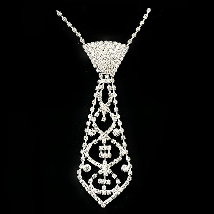 Rhinestone Tie Wedding Dress Accessories - 0 - Bijou Her -  -  - 