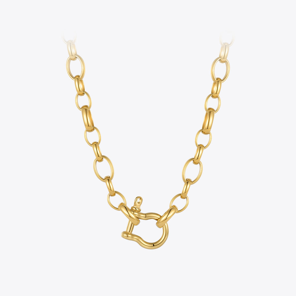 Word Chain Hip-hop Street Necklace - 0 - Bijou Her -  -  - 