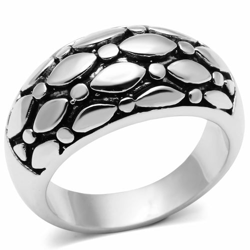 Rhodium Brass Ring - No Stone, 7.10g, Backordered - Jewelry & Watches - Bijou Her - Size -  - 