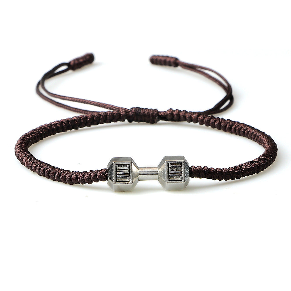 Originality Woven Dumbbell Alloy Bracelet - 0 - Bijou Her - Color -  - 