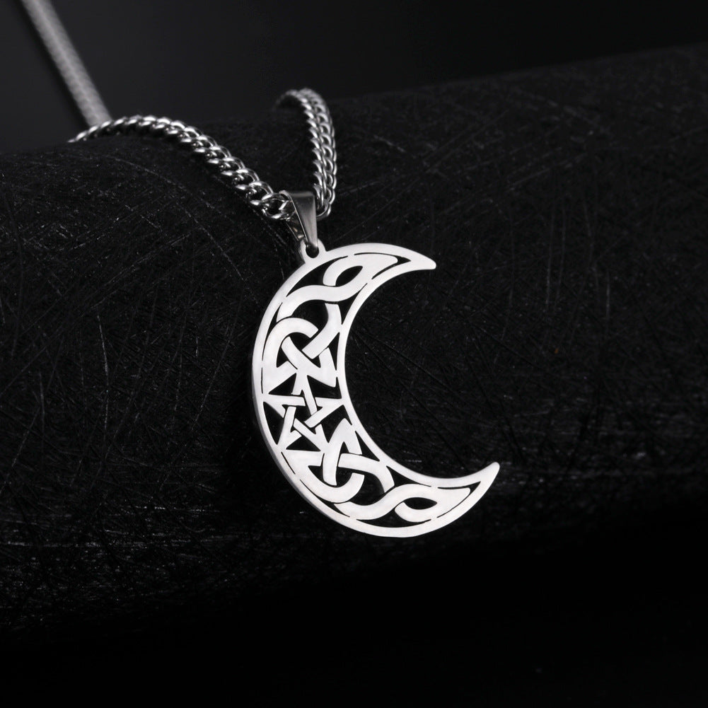 New Moon Pendant Necklace Couple - 0 - Bijou Her -  -  - 