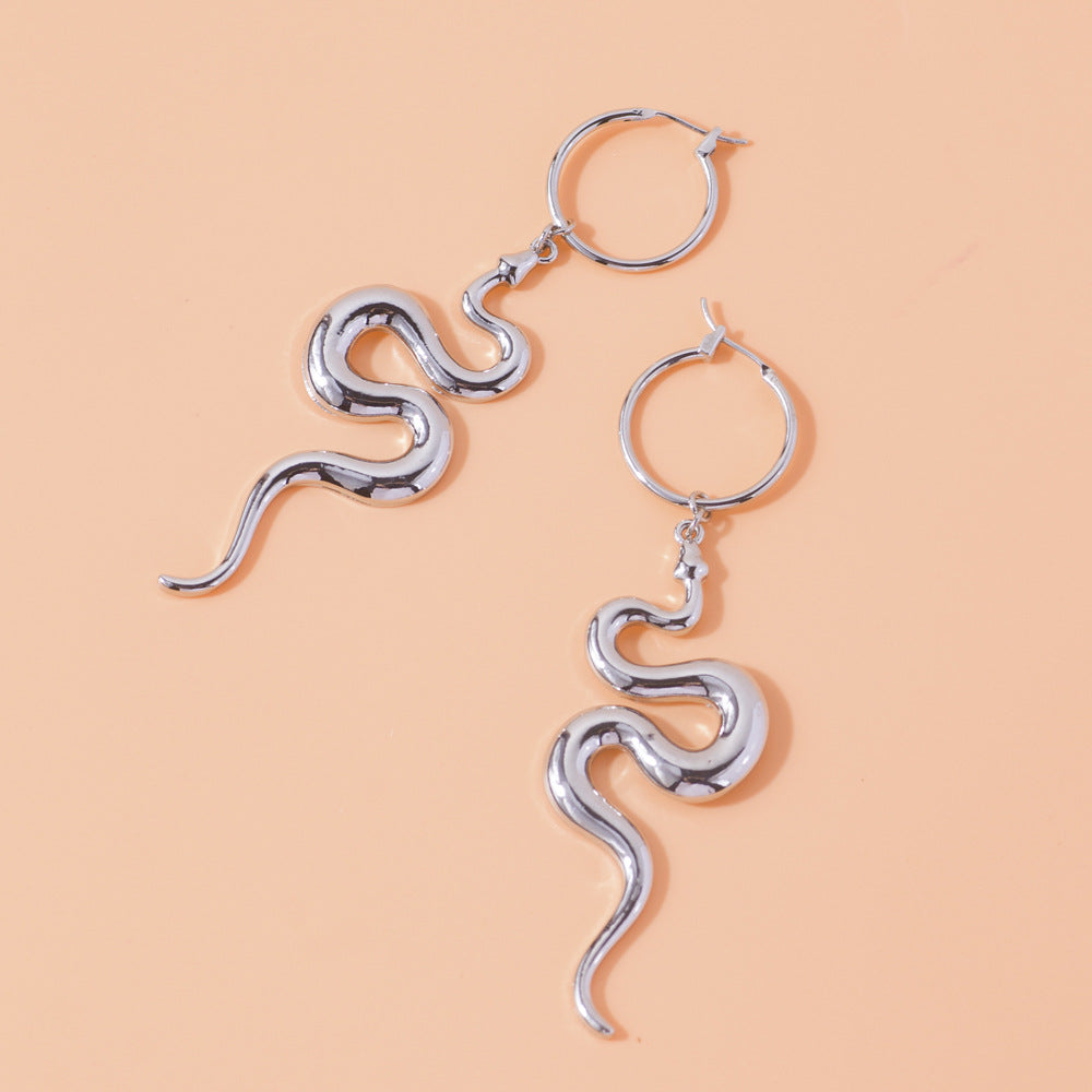 Women's Fashion Popular Snake-shaped Pendant Earrings - 0 - Bijou Her -  -  - 