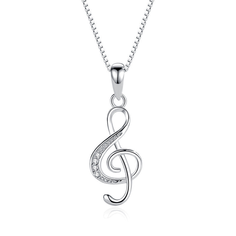 Special-interest Design Musical Note Pendant Necklace - 0 - Bijou Her - Color -  - 