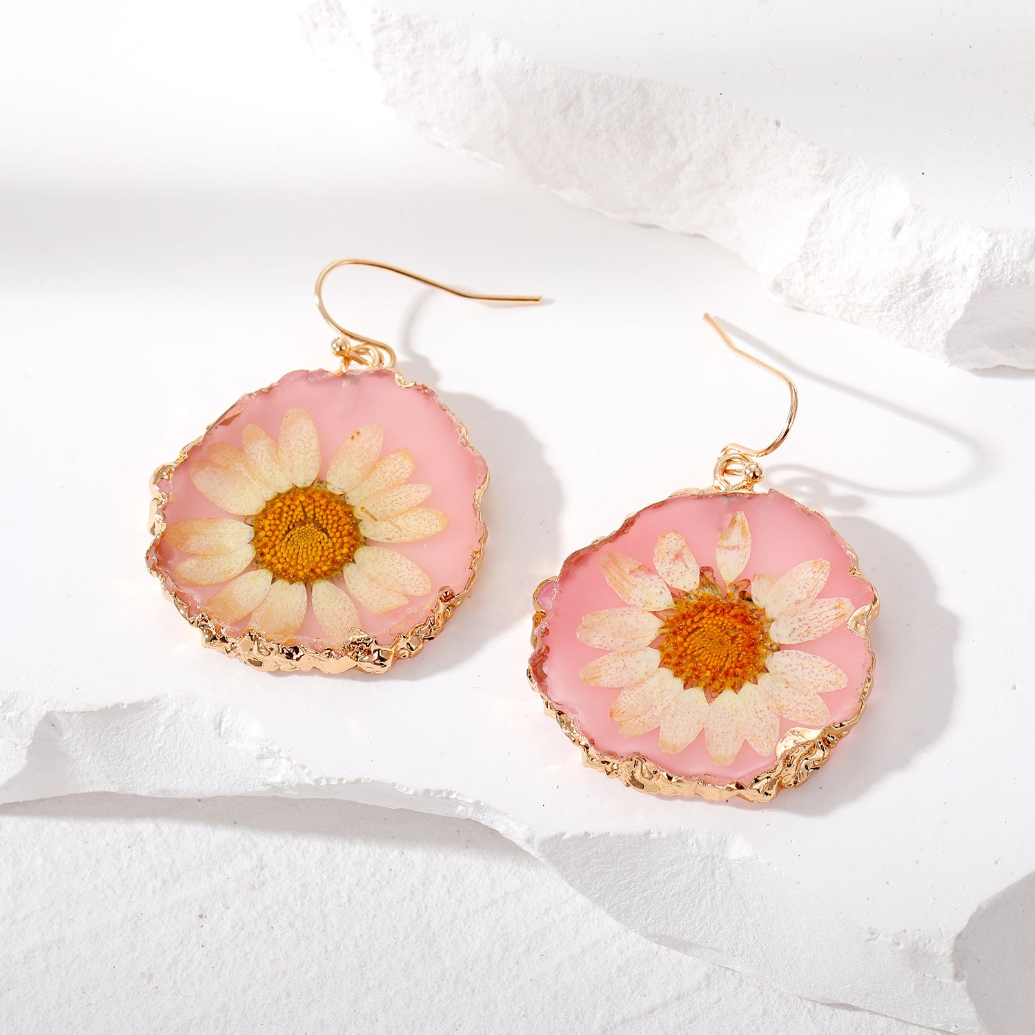 Original Daisy Dry Flower Earrings - 0 - Bijou Her - Color -  - 