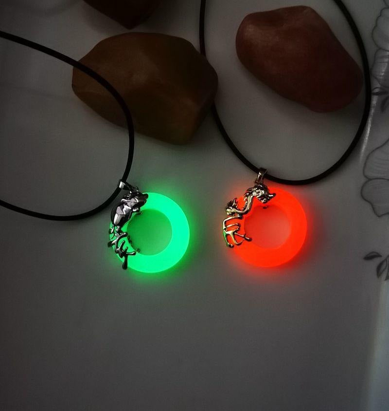 Zodiac Luminous Necklace This Year Ox Peace Buckle Pendant For Men And Women - 0 - Bijou Her -  -  - 