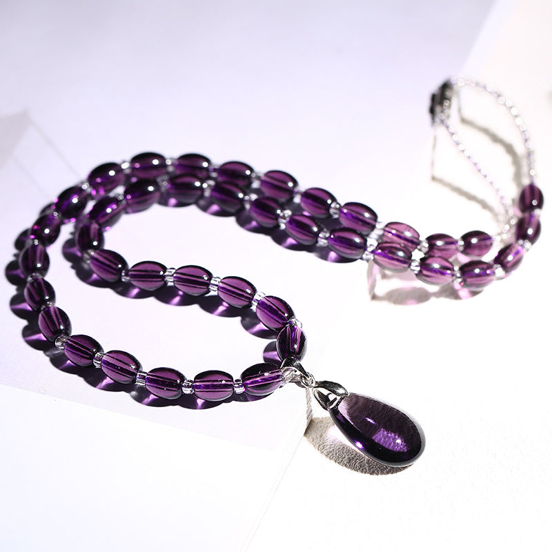 Women's Fashion Amethyst Necklace - 0 - Bijou Her - Color -  - 