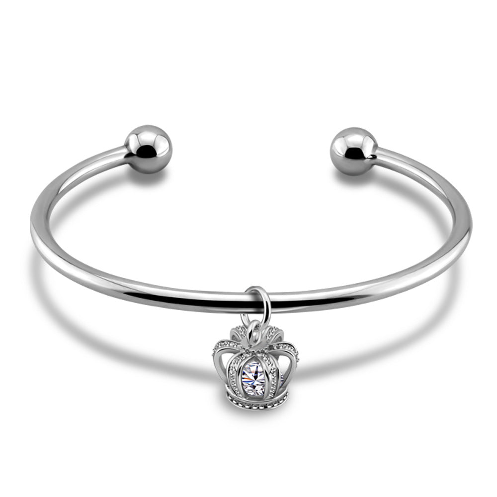 Stylish And Simple Platinum Plated Bracelet For Women - 0 - Bijou Her - style -  - 