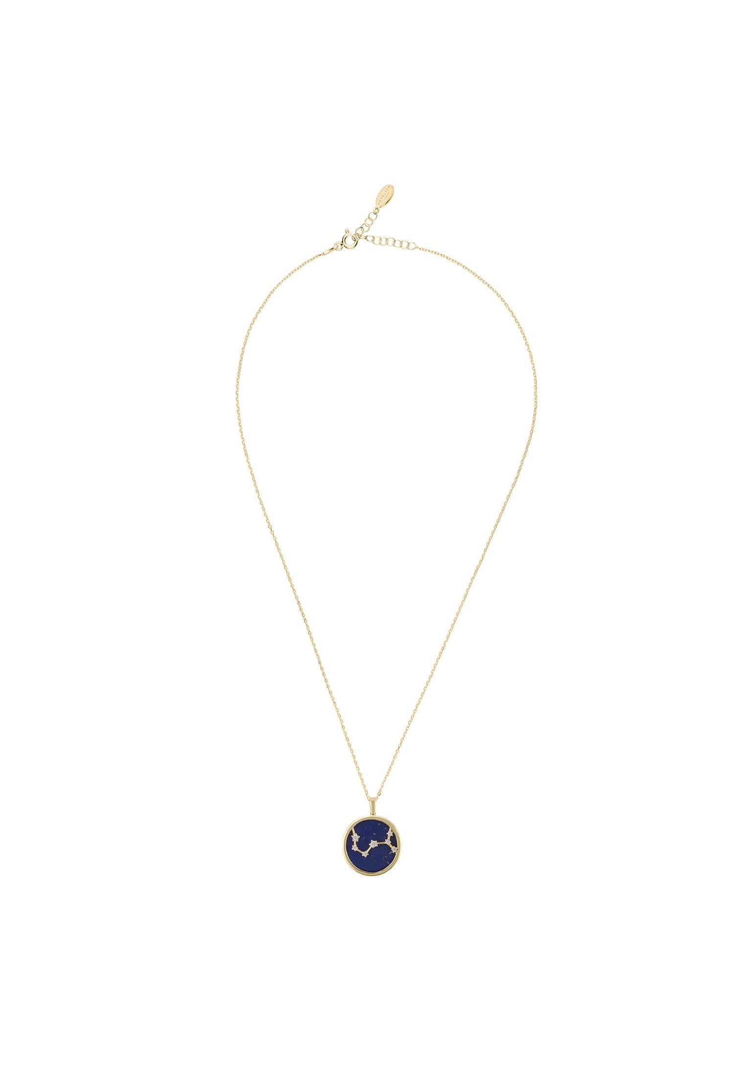 Lapis Lazuli Zodiac Constellation Pendant Necklace in Gold - Scorpio Birth Sign Gift Idea - Jewelry & Watches - Bijou Her -  -  - 