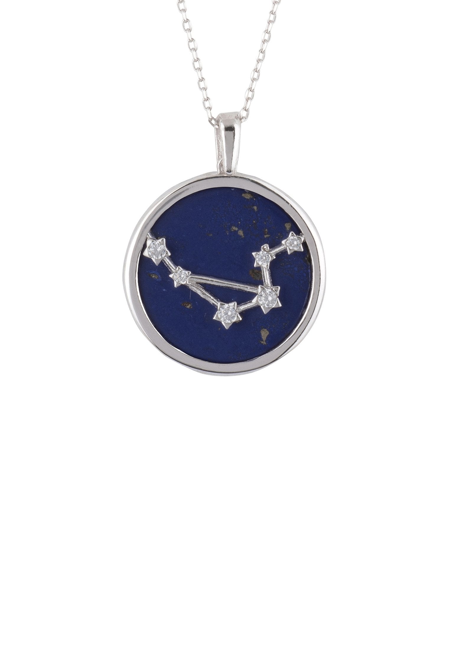 Lapis Lazuli Zodiac Star Constellation Pendant Necklace - Libra Birth Sign Jewelry - Jewelry & Watches - Bijou Her -  -  - 