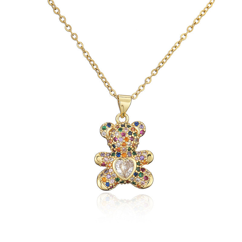 New Love Bear Pendant Necklace - 0 - Bijou Her - style -  - 