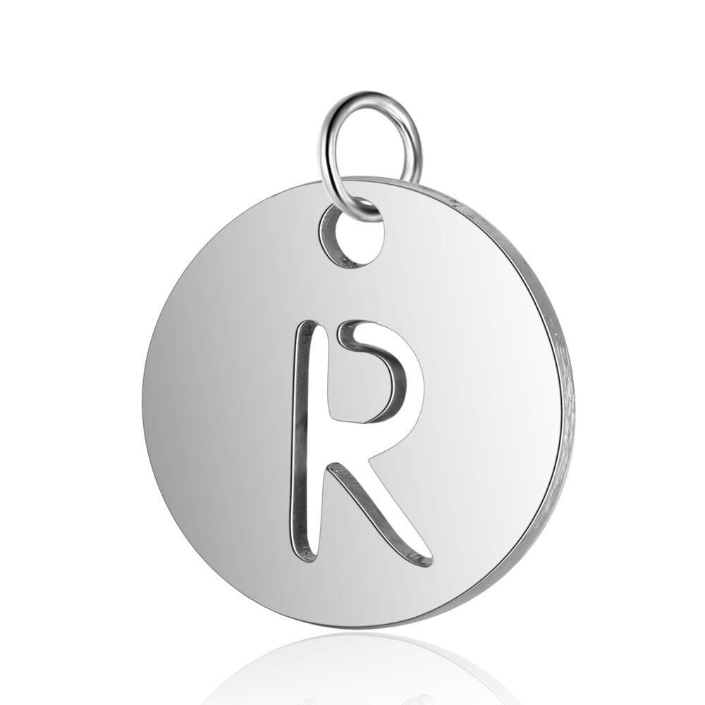 Titanium Steel Hollow Letter Pendant - 0 - Bijou Her - style -  - 