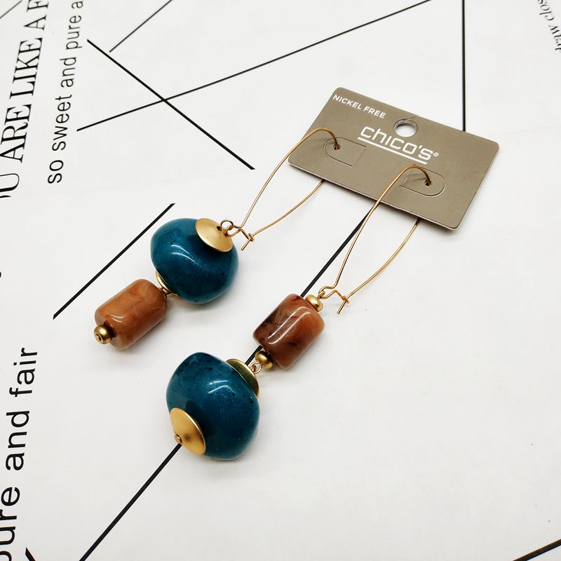 Women's Geometric Environment-friendly Resin Earrings - 0 - Bijou Her -  -  - 