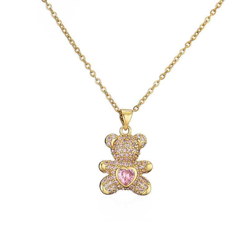 New Love Bear Pendant Necklace - 0 - Bijou Her - style -  - 