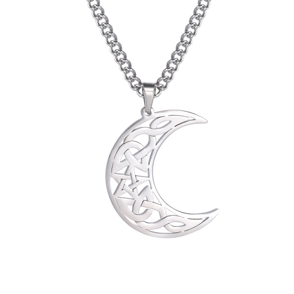 New Moon Pendant Necklace Couple - 0 - Bijou Her - Color -  - 