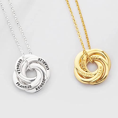 Personalized Kids Names Necklace - 925 Sterling Silver & 18K Gold Plated Jewelry for Mom, Grandma, and More - Necklaces - Bijou Her -  -  - 