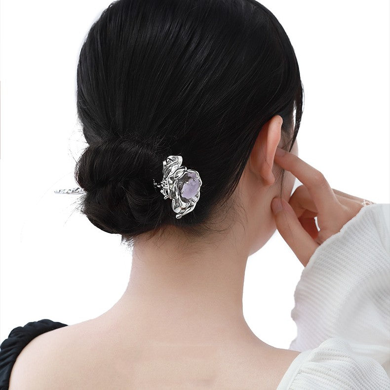 Resin Light Luxury High-grade Metal Hairpin - 0 - Bijou Her -  -  - 