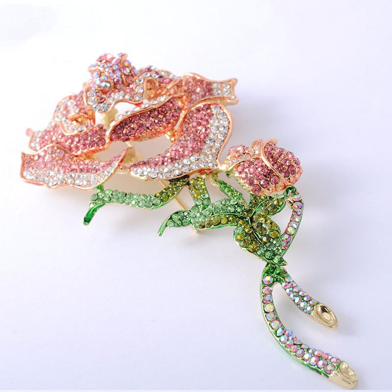 Rose Brooch Winter Accessories In Europe And America - 0 - Bijou Her -  -  - 