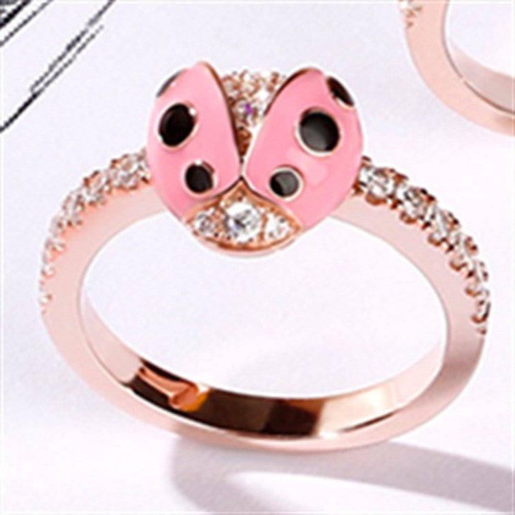 Panda Carrying Zircon Bamboo Ring - 0 - Bijou Her - Color - Size - 