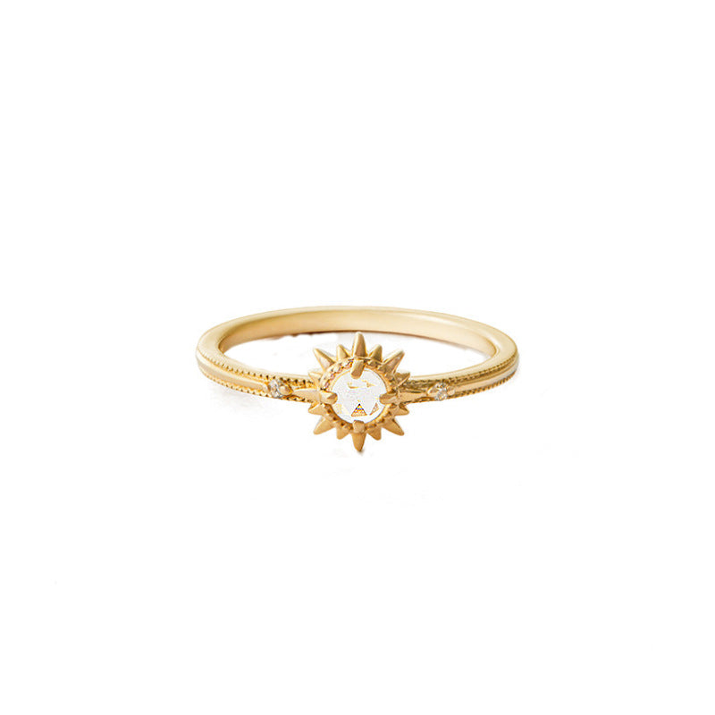 Shining Sun Small Design Simple And Versatile Forefinger Ring - 0 - Bijou Her -  -  - 