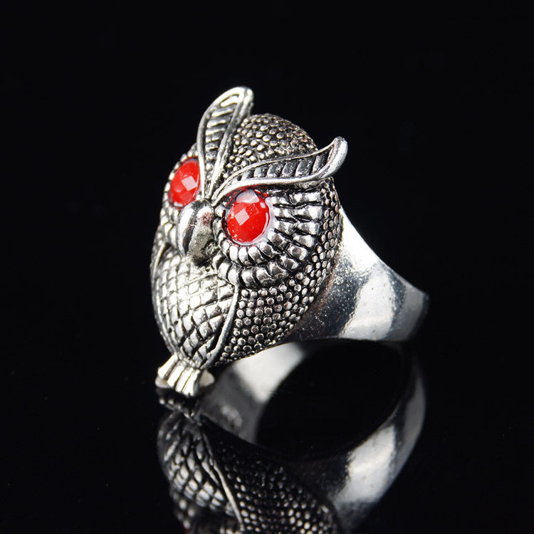 Men's And Women's Fashion Owl Animal Alloy Ring - 0 - Bijou Her -  -  - 