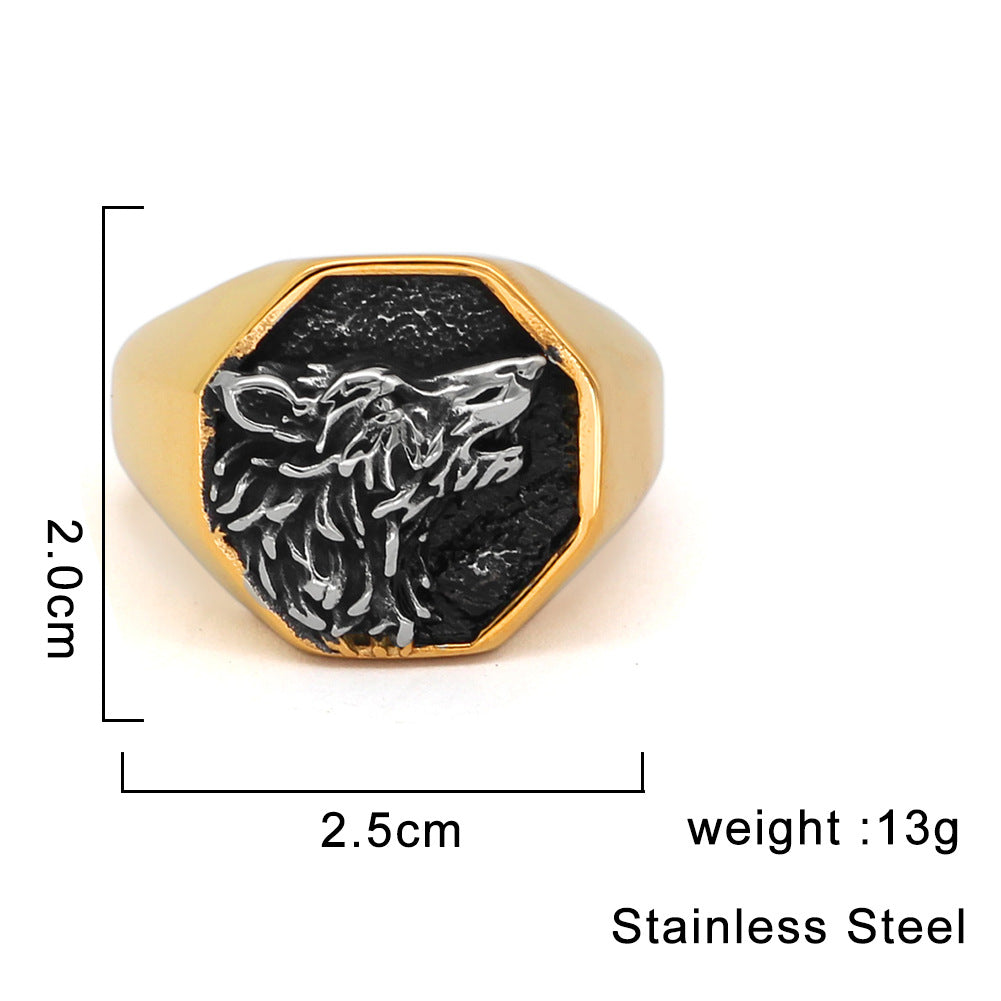 Men's Fashion Stainless Steel Ring - 0 - Bijou Her -  -  - 