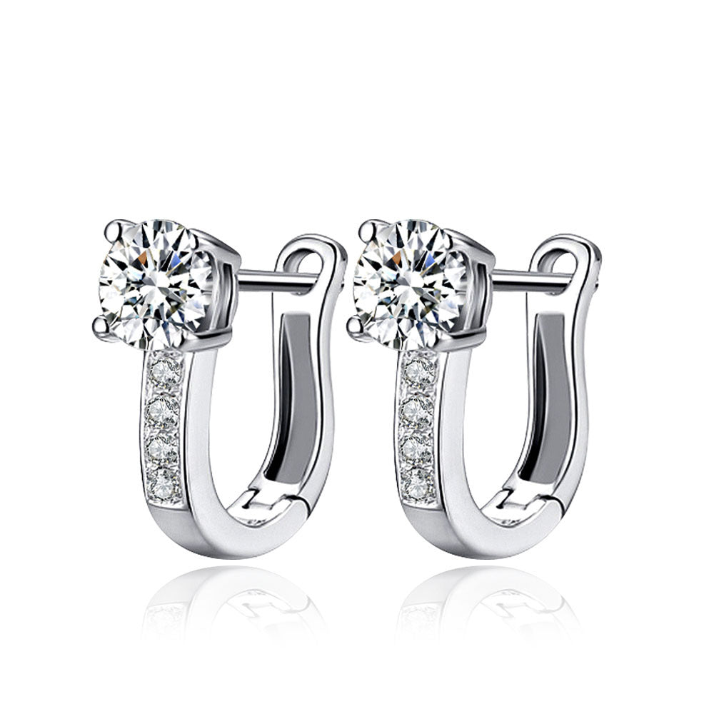 Moss Diamond Gold-plated With Diamond Earrings. - 0 - Bijou Her - Color -  - 