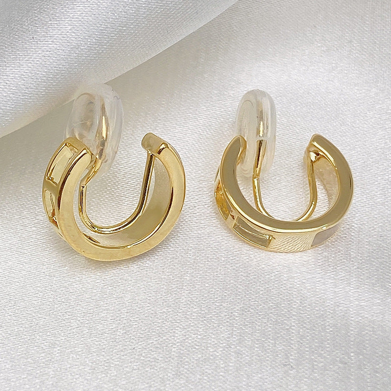 High-grade Simple Fritillaria Circle Earrings - 0 - Bijou Her -  -  - 