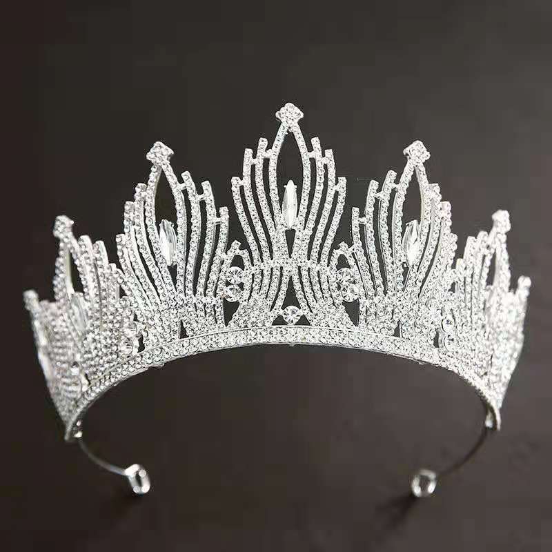 Shiny Bride Tiaras Crowns Crystal Wedding Hair Accessories - 0 - Bijou Her - Color -  - 