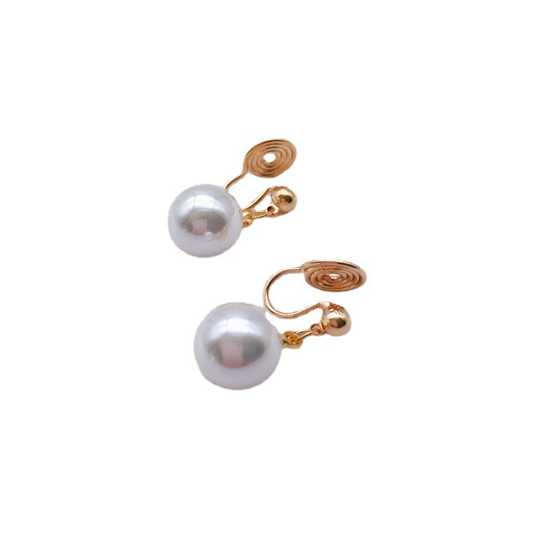 Retro Simple Temperament Small Fragrant Style Pearl Earrings - 0 - Bijou Her - Color -  - 