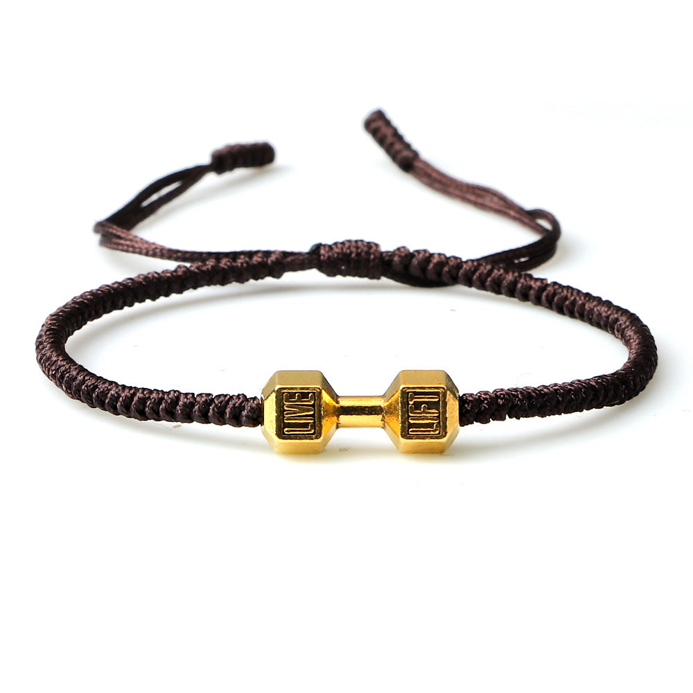 Originality Woven Dumbbell Alloy Bracelet - 0 - Bijou Her - Color -  - 