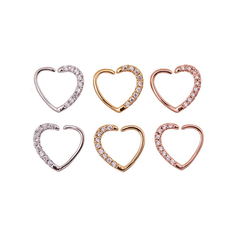 Women's Fashion Cartilaginous Ear Heart-shaped Earrings - 0 - Bijou Her -  -  - 