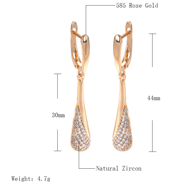 Zircon Earrings Pendant Female Crystal Ear Accessories - 0 - Bijou Her -  -  - 