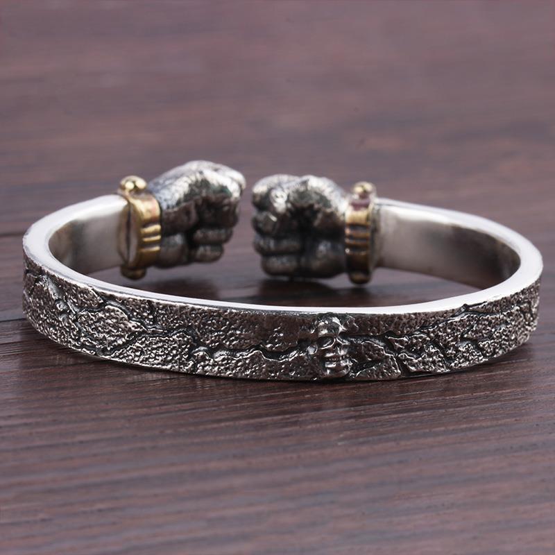 Men's Personality With Powerful Silver Bracelets - 0 - Bijou Her -  -  - 