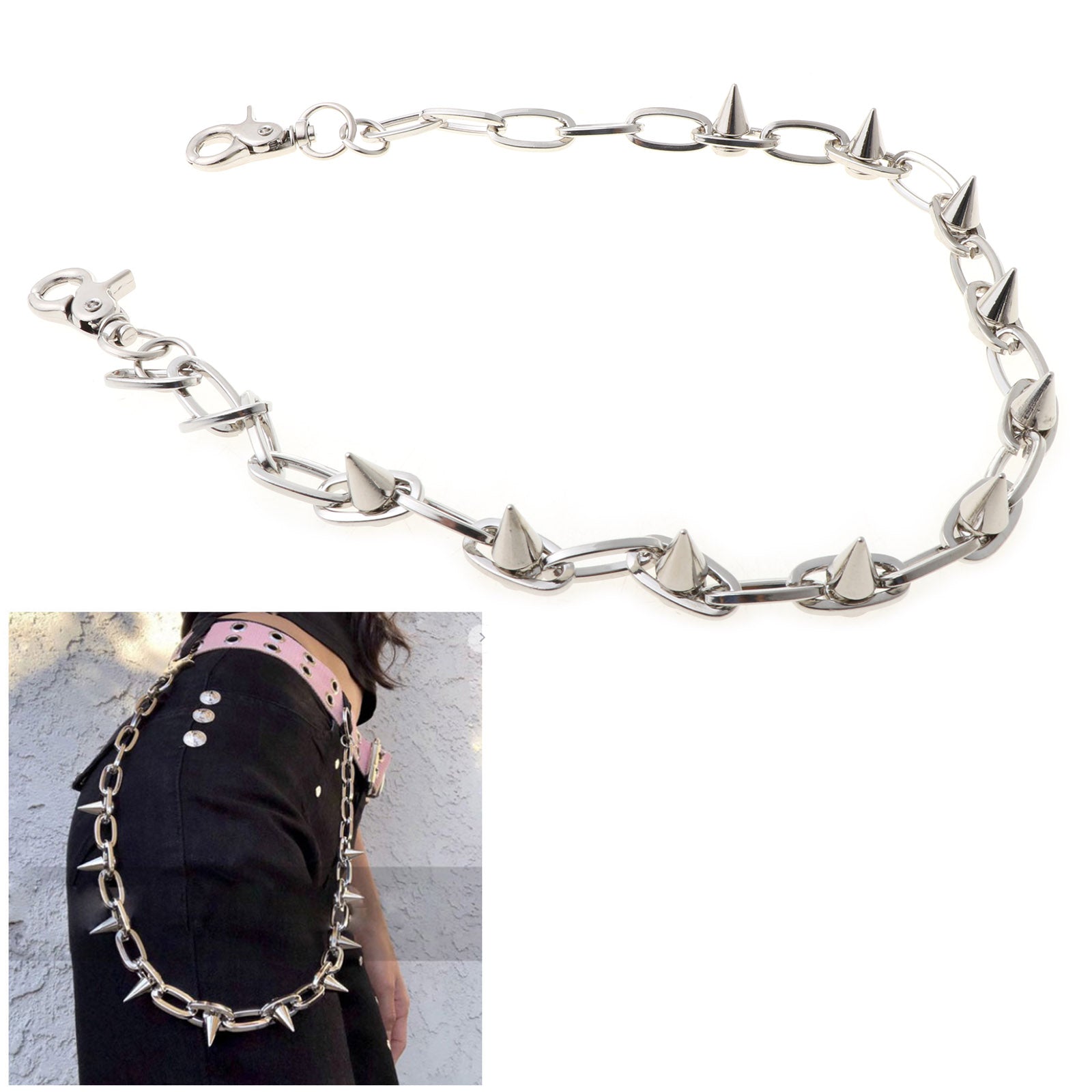 Rivet Waist Chain Chain Punk Cool Unisex - 0 - Bijou Her - Color -  - 