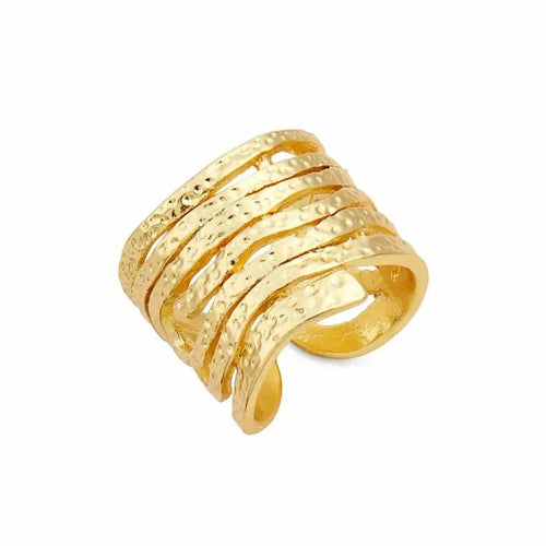Mesmerizing Swirling Spiral Ring - Adjustable, Gold/Silver Plated, 0.5" Wide
Looking for a stunning hypoallergenic ring with free worldwide shipping? This swirling ring features shifting shapes that form a mystic spiral, made from high - Rings - Bijou Her - Available Colors -  - 