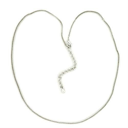 Silver Brass Chain - No Stone, 3.40g Weight, Ships in 1 Day - Jewelry & Watches - Bijou Her - Size -  - 