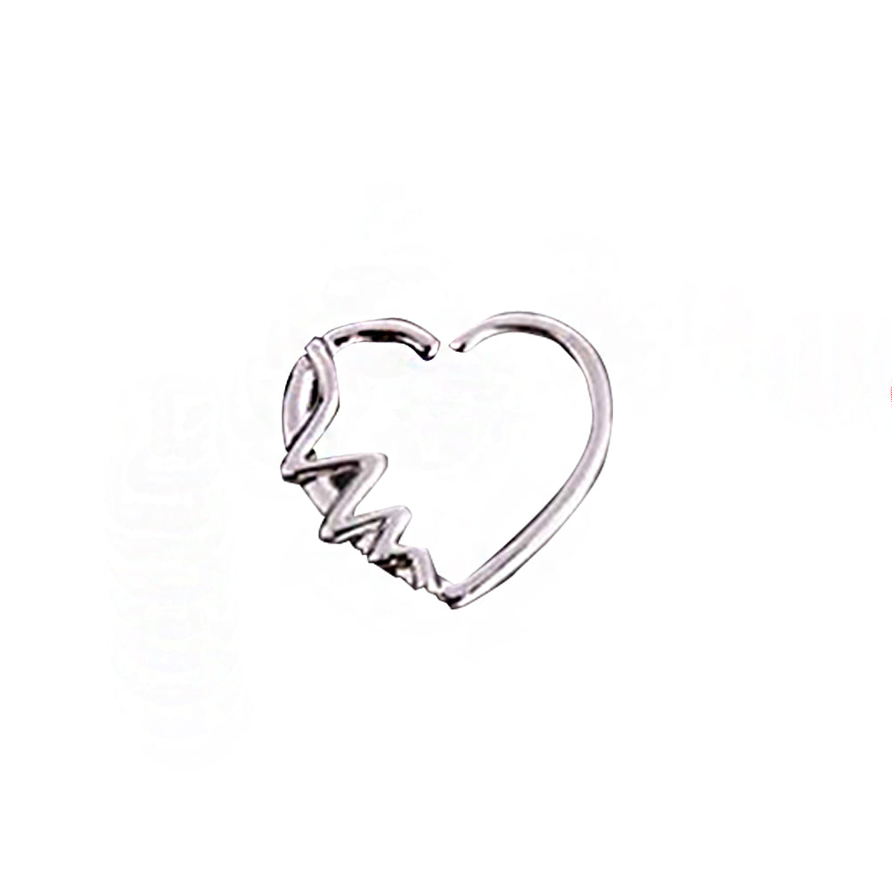 Women's Fashion Cartilaginous Ear Heart-shaped Earrings - 0 - Bijou Her - Color - style - 