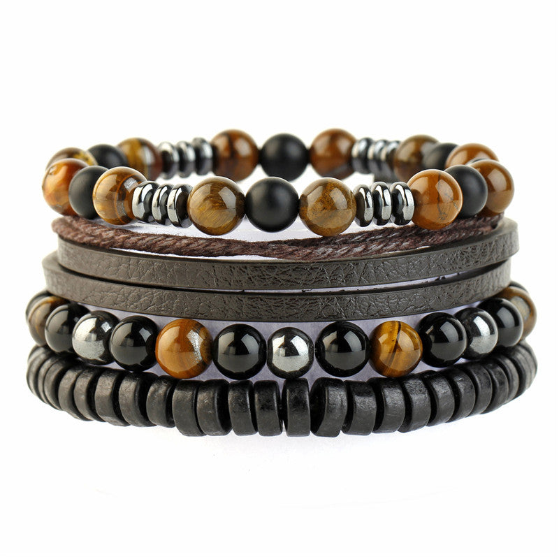 Woven Stone Beaded Multilayer Bracelet - 0 - Bijou Her - style -  - 