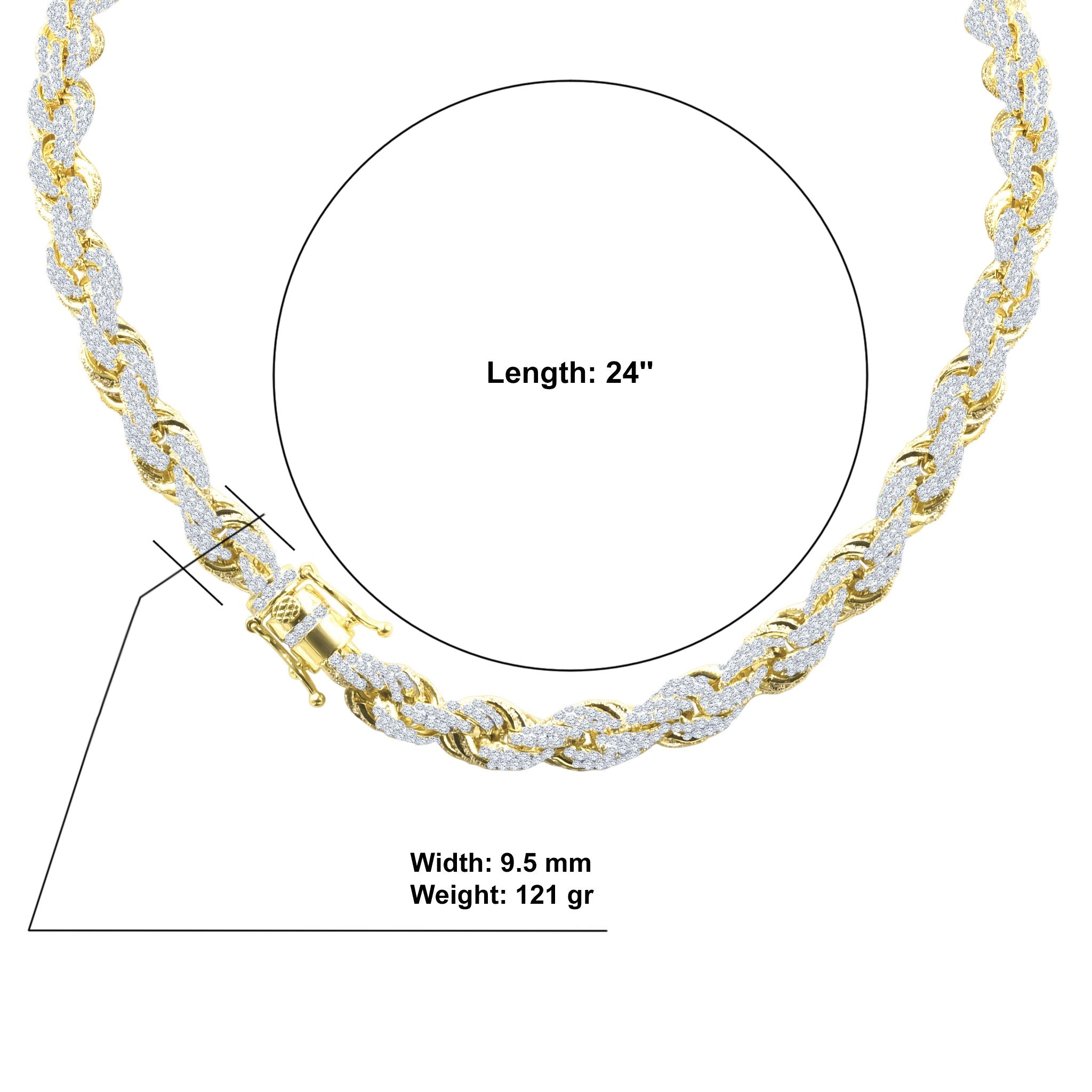 Vintage-Modern Montage CZ Chain Necklace | Hand-Set AAA CZs, 20" Length, 121g Weight
Keywords: CZ Chain Necklace, Vintage-Modern, Hand-Set AAA CZs, 20" Length, 121g Weight, - Jewelry & Watches - Bijou Her -  -  - 