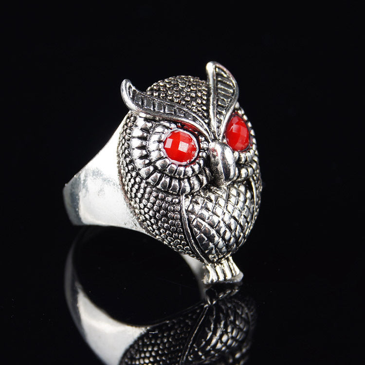 Men's And Women's Fashion Owl Animal Alloy Ring - 0 - Bijou Her -  -  - 