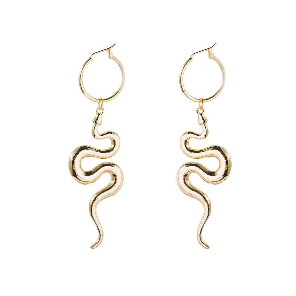 Women's Fashion Popular Snake-shaped Pendant Earrings - 0 - Bijou Her - Color -  - 