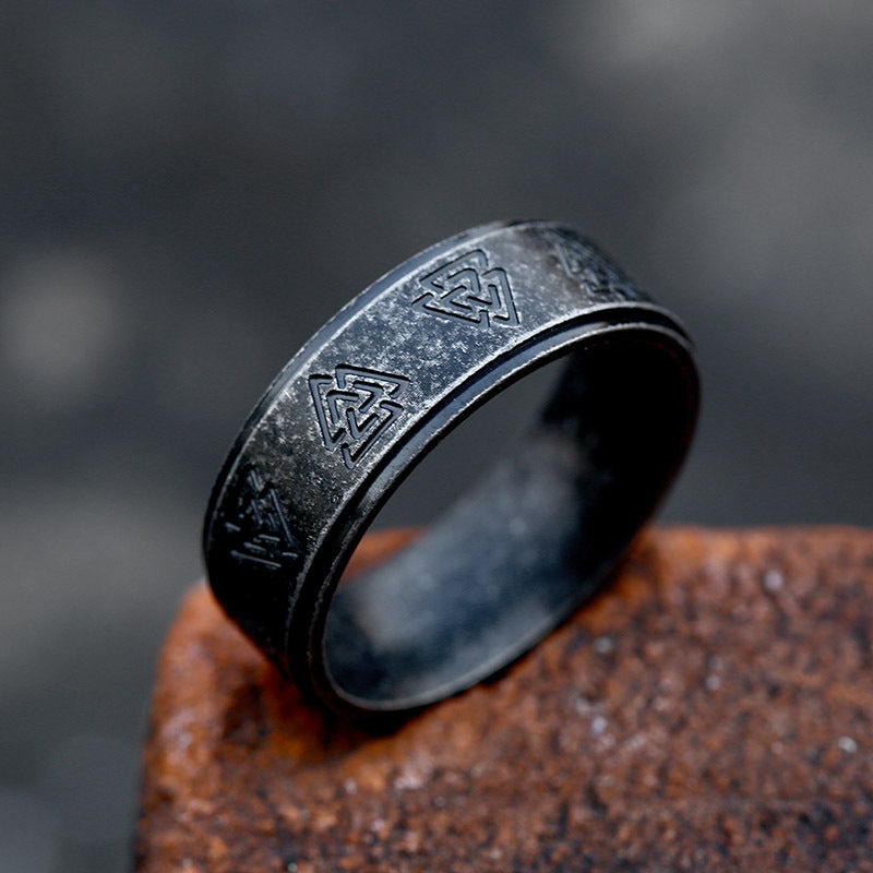 Korean Simple Vintage Stainless Steel Ring - 0 - Bijou Her -  -  - 
