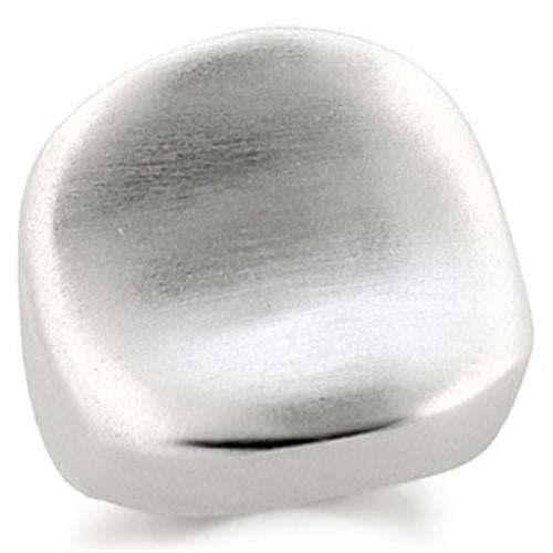 Rhodium Brass Ring - No Stone, In Stock, 10.80g Weight - Rings - Bijou Her - Size -  - 