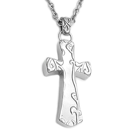 Intricately Decorated Cross Pendant - Religious or Adornment Jewelry
This 316L stainless steel pendant features a raw beauty that can be worn as a religious symbol or as an adornment. The pendant size is W: 0.85" H: - Jewelry & Watches - Bijou Her -  -  - 
